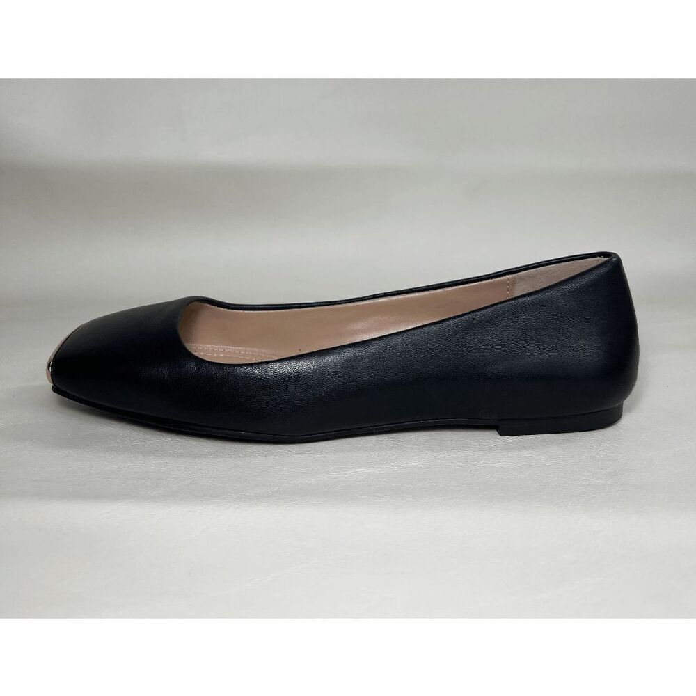 Alfani's Women's Neptoon Slip-On Flat Shoes - Black Leather 5.5M